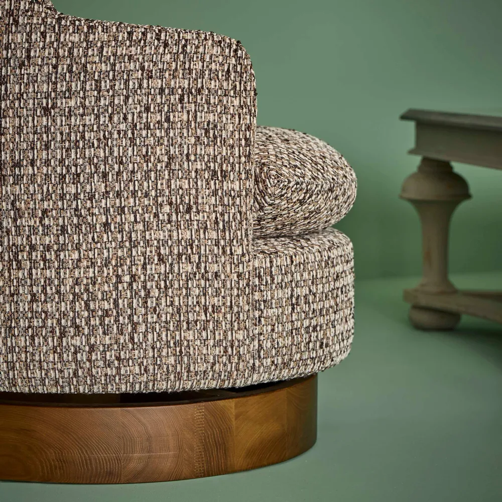 Fauteuils - Fauteuil pivotant Sinclair tweed - SIGNATURE MOBILIER ET DÉCORATION