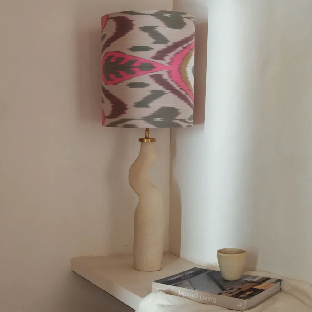 Lampes de table - Flamenco ceramic table lamp unique piece handmade - STUDIO WILD ORANGE