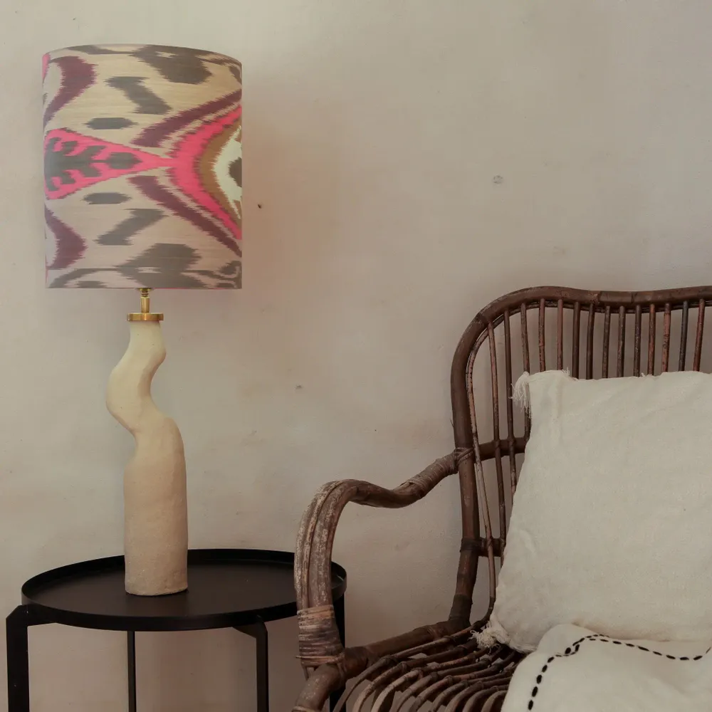 Lampes de table - Flamenco ceramic table lamp unique piece handmade - STUDIO WILD ORANGE