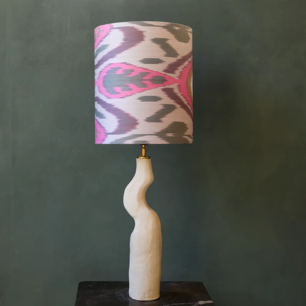 Lampes de table - Flamenco ceramic table lamp unique piece handmade - STUDIO WILD ORANGE