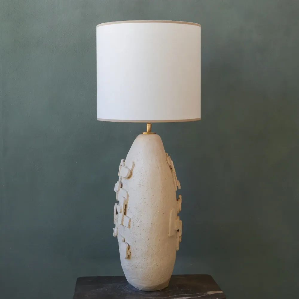 Table lamps - Fragments handmade ceramic tablelamp natural style - STUDIO WILD ORANGE