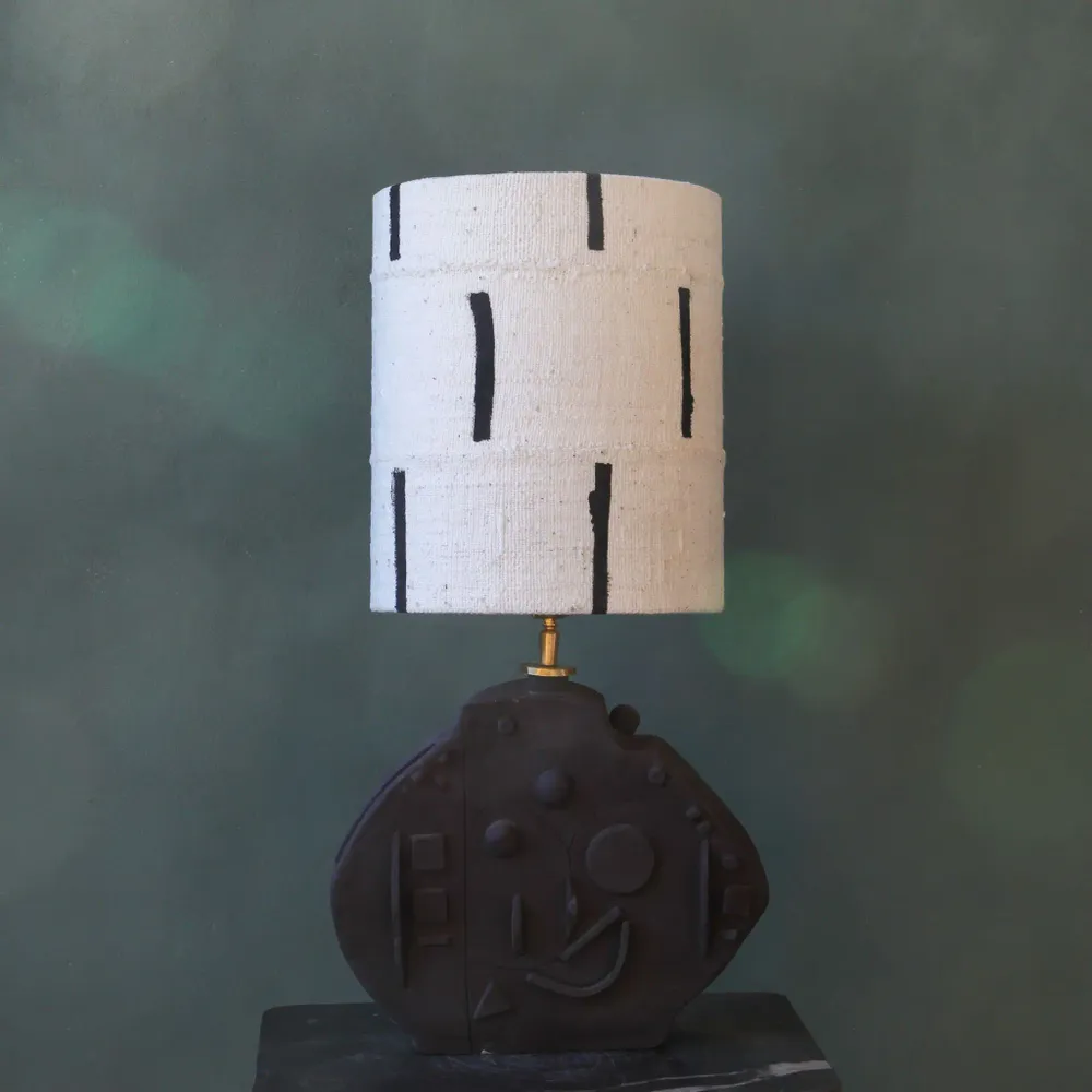 Lampes de table - Chocolate Sprinkles unglazed ceramic table lamp - STUDIO WILD ORANGE