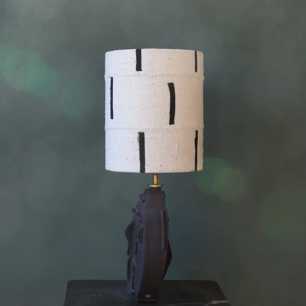 Lampes de table - Chocolate Sprinkles unglazed ceramic table lamp - STUDIO WILD ORANGE