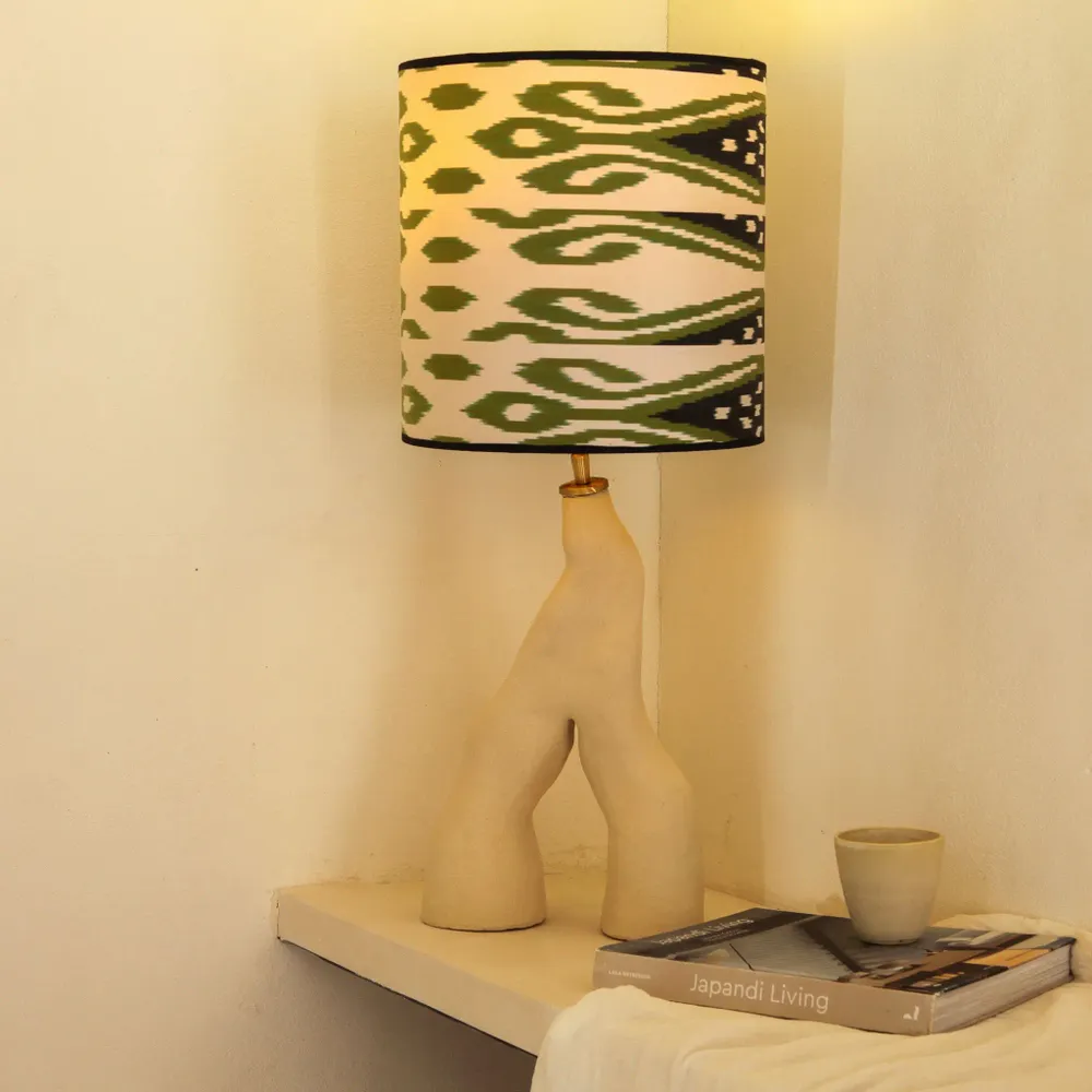 Lampes de table - Lampe inférieure en céramique fabriquée à la main, pièce unique - STUDIO WILD ORANGE