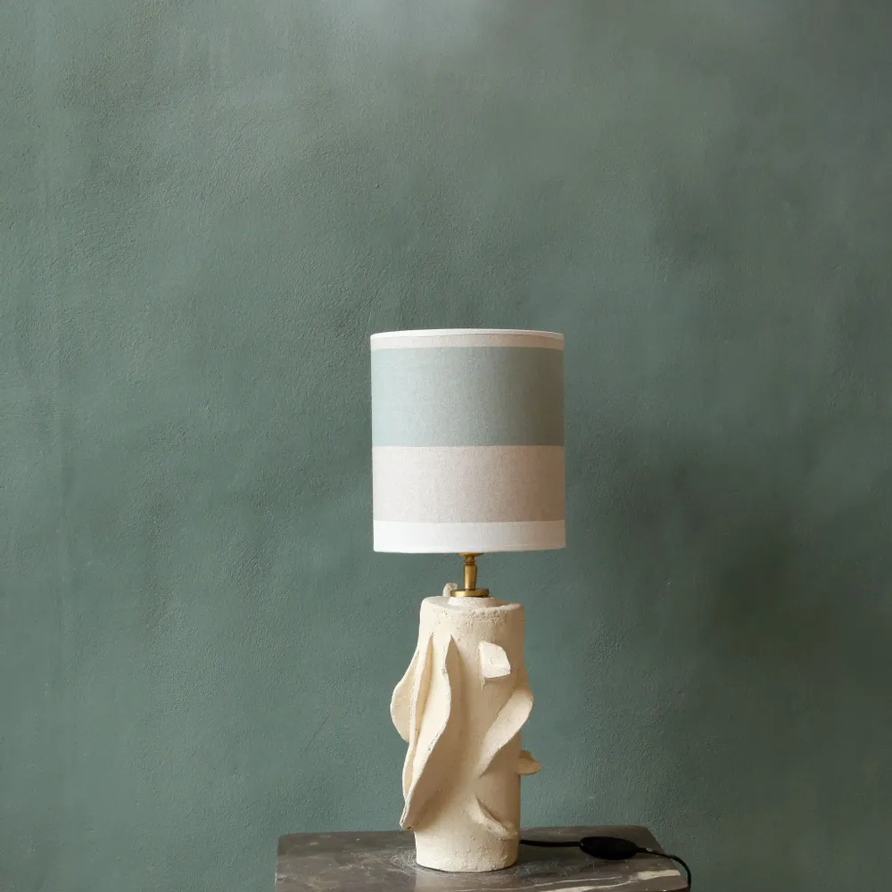 Table lamps - Round handmade ceramic table lamp - STUDIO WILD ORANGE