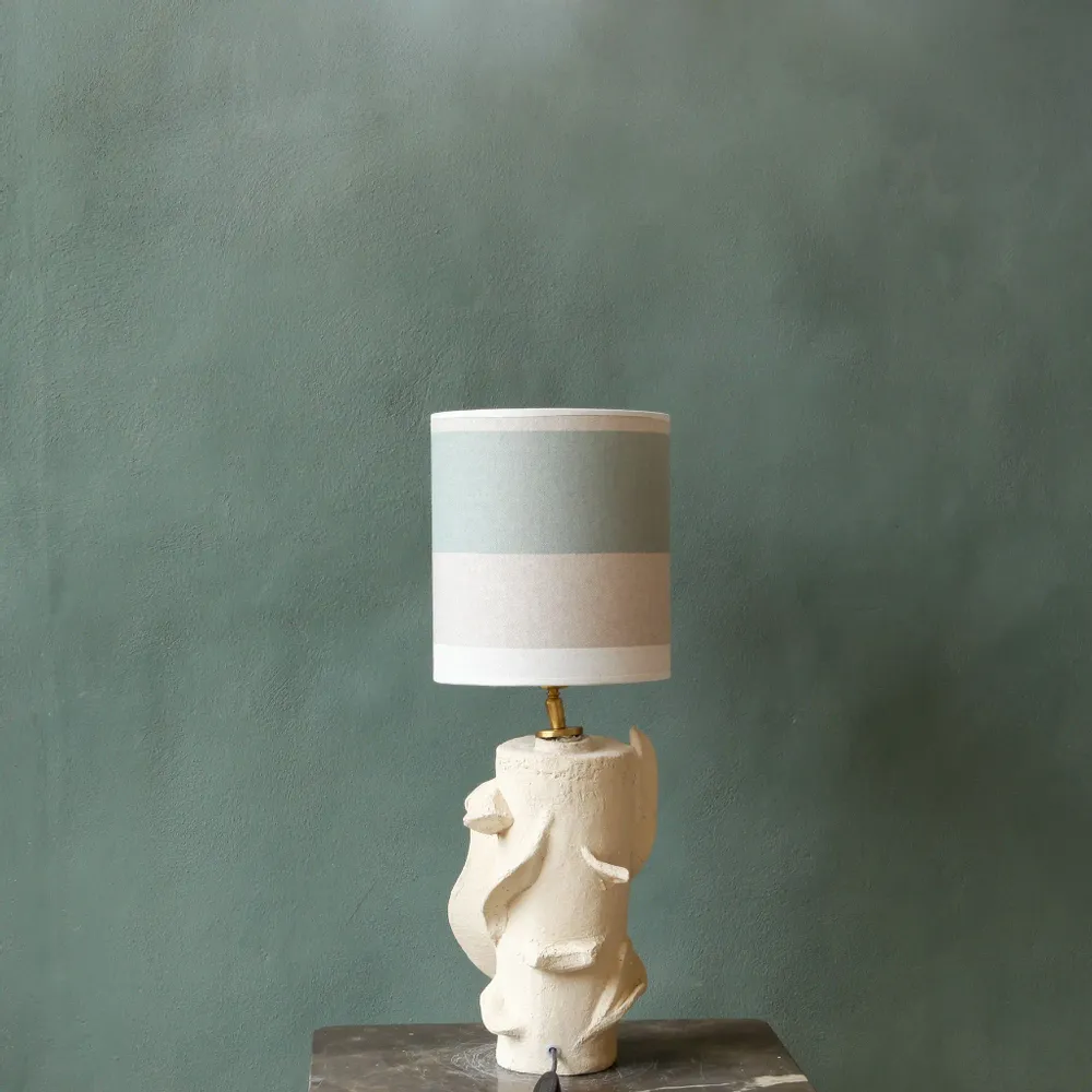 Table lamps - Round handmade ceramic table lamp - STUDIO WILD ORANGE