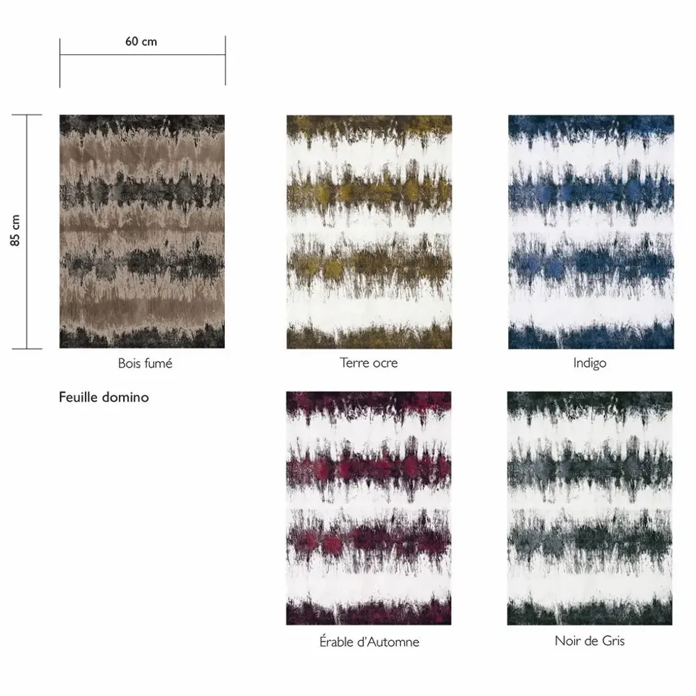 Papiers peints - Papier Peint - FEUILLE domino 60x85 cm - RÉSONANCE - LAUR MEYRIEUX COLLECTION