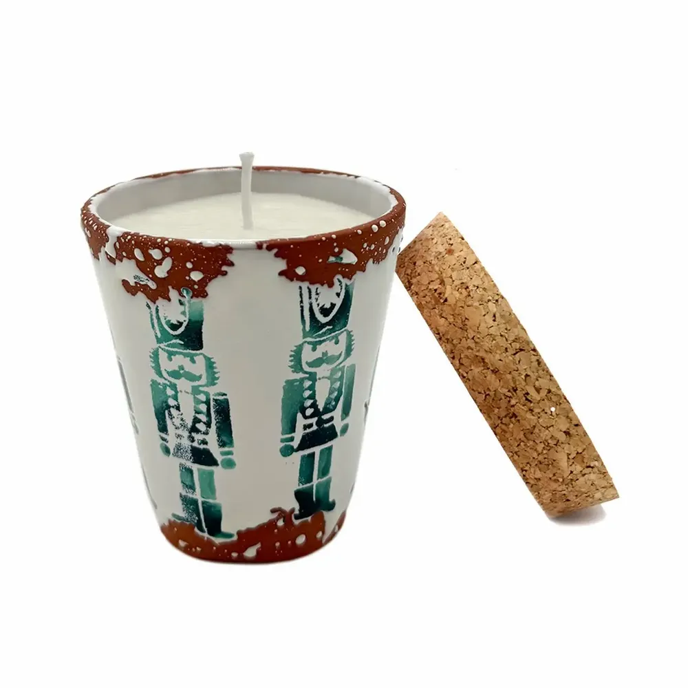 Bougies - Bougie parfumée en céramique Casse-Noisettes de Noël taille S - WAX DESIGN - BARCELONA
