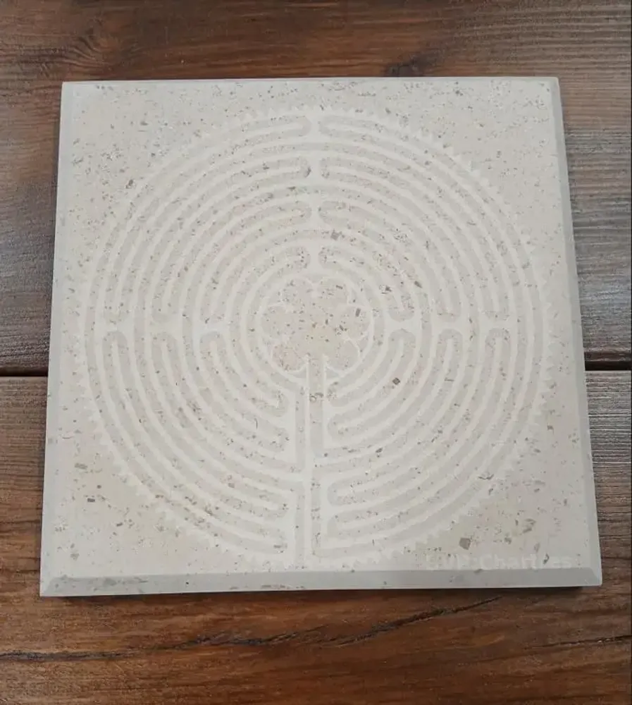 Plats et saladiers - Dessous de plat gravé en pierre naturelle française - BV PIERRES