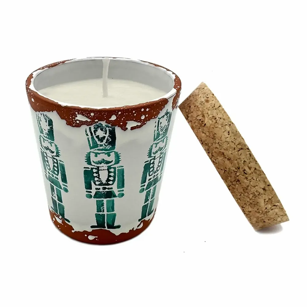 Bougies - Bougie parfumée en céramique Casse-Noisettes de Noël taille M - WAX DESIGN - BARCELONA