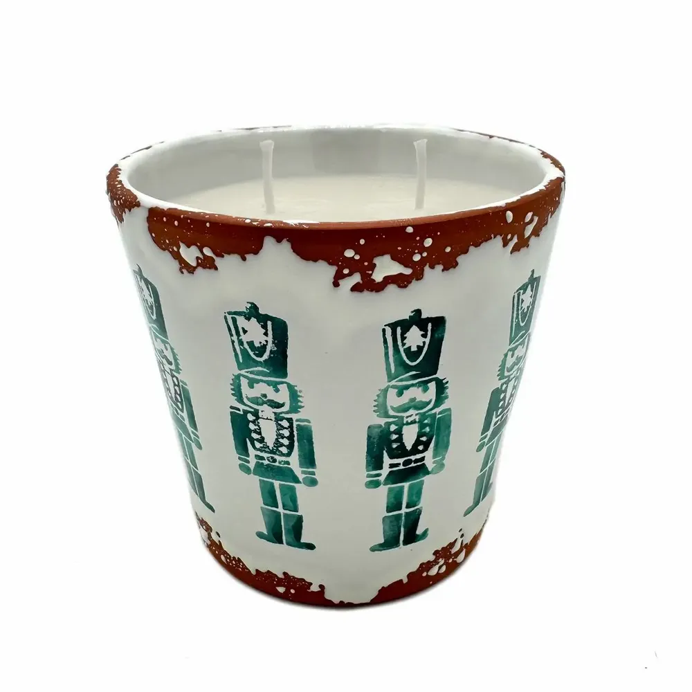 Bougies - Bougie parfumée en céramique Casse-noisette de Noël taille L - WAX DESIGN - BARCELONA
