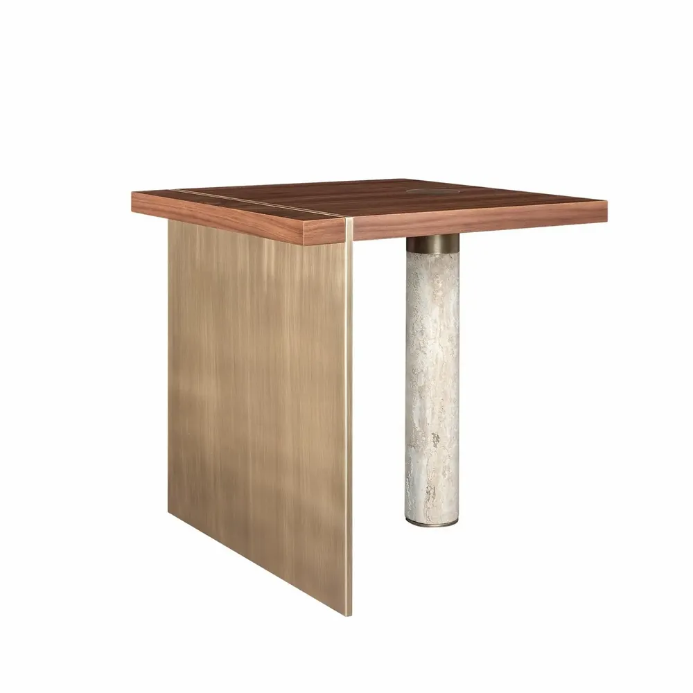 Tables Salle à Manger - Table d'appoint Lakewood fabriquée à la main au Portugal par Porus Stu - PORUS STUDIO