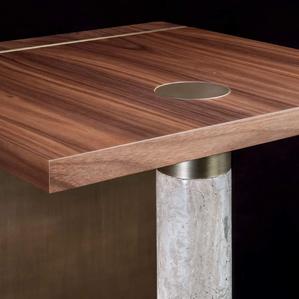 Tables Salle à Manger - Table d'appoint Lakewood fabriquée à la main au Portugal par Porus Stu - PORUS STUDIO