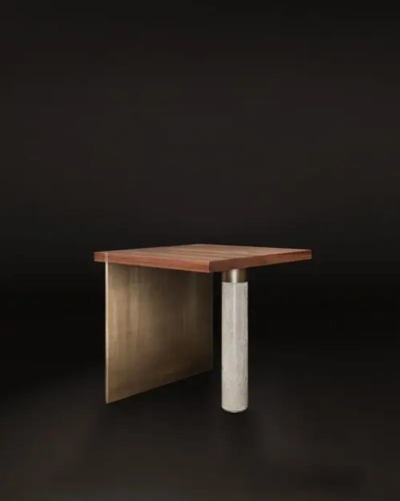 Tables Salle à Manger - Table d'appoint Lakewood fabriquée à la main au Portugal par Porus Stu - PORUS STUDIO