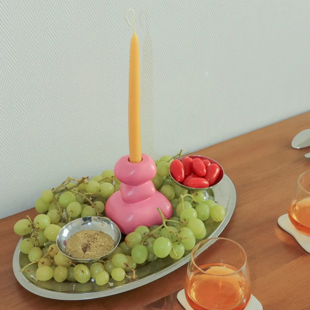 Design objects - Karn pink candle holder - MEEMO STUDIO