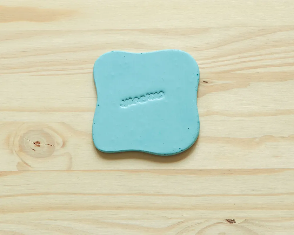 Table mat - Set of 4 blue Galet coasters - MEEMO STUDIO