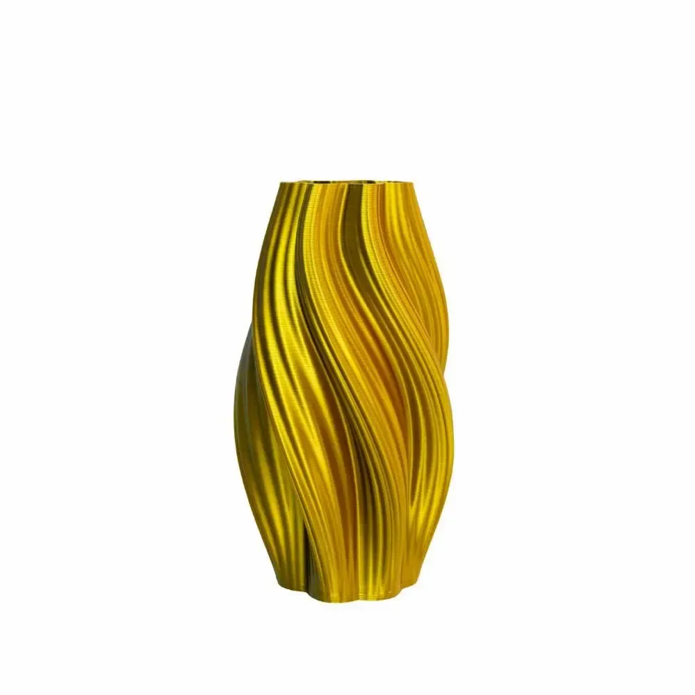 Office design and planning - 3D printed vase "Hot Ice Cream" | Multi-color | Gold&Silver - AUURA