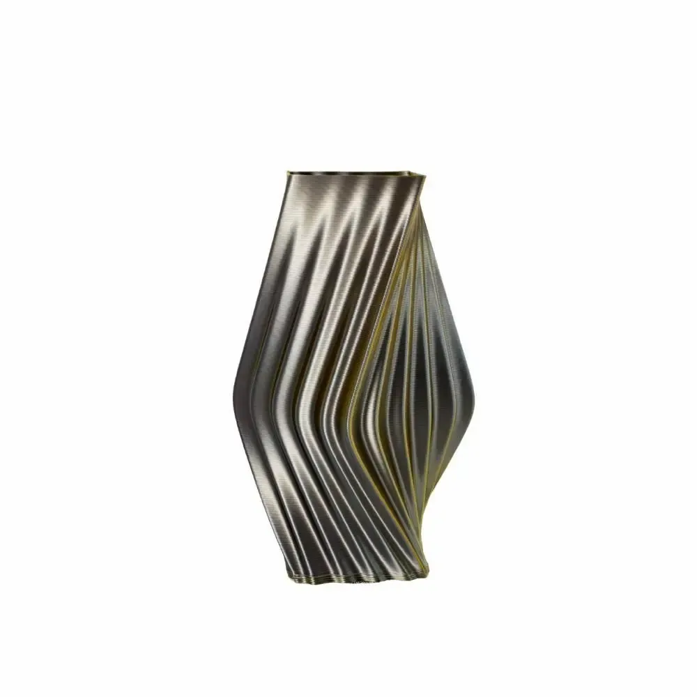 Aménagements pour bureau - Vase imprimé en 3D « Directions » | multicolore | Or/Argent - AUURA