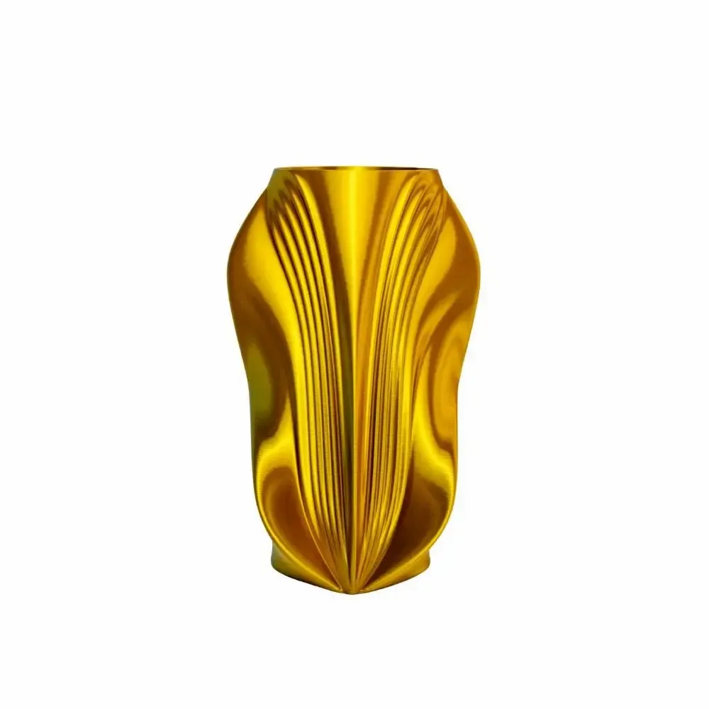 Office design and planning - 3D printed vase "Pleasure" | multi-color | Gold/Silver - AUURA