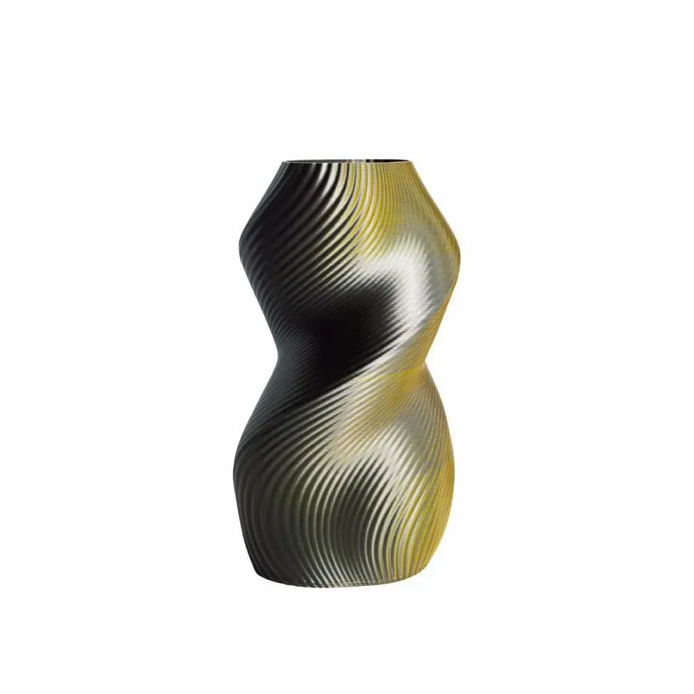 Office design and planning - 3D printed vase "Siluet" | Multi-color | Gold/Silver - AUURA