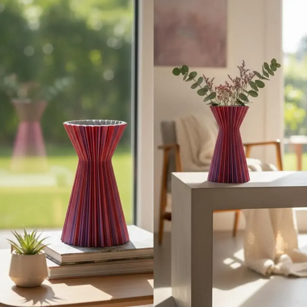 Office design and planning - Vase "Coffee" | Multi-color, gold/purple/red - AUURA