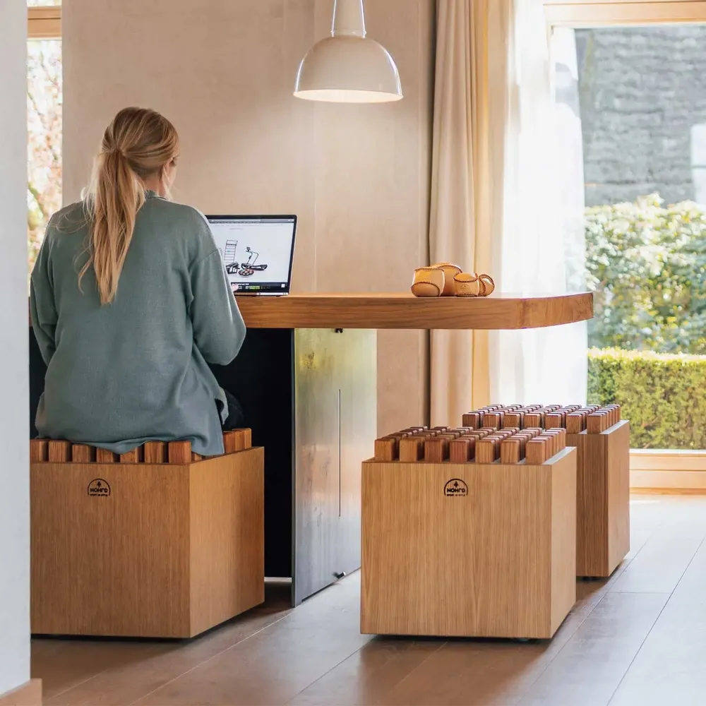 Stools - NOHRD HedgeHock | Wooden stool - WATERROWER | NOHRD