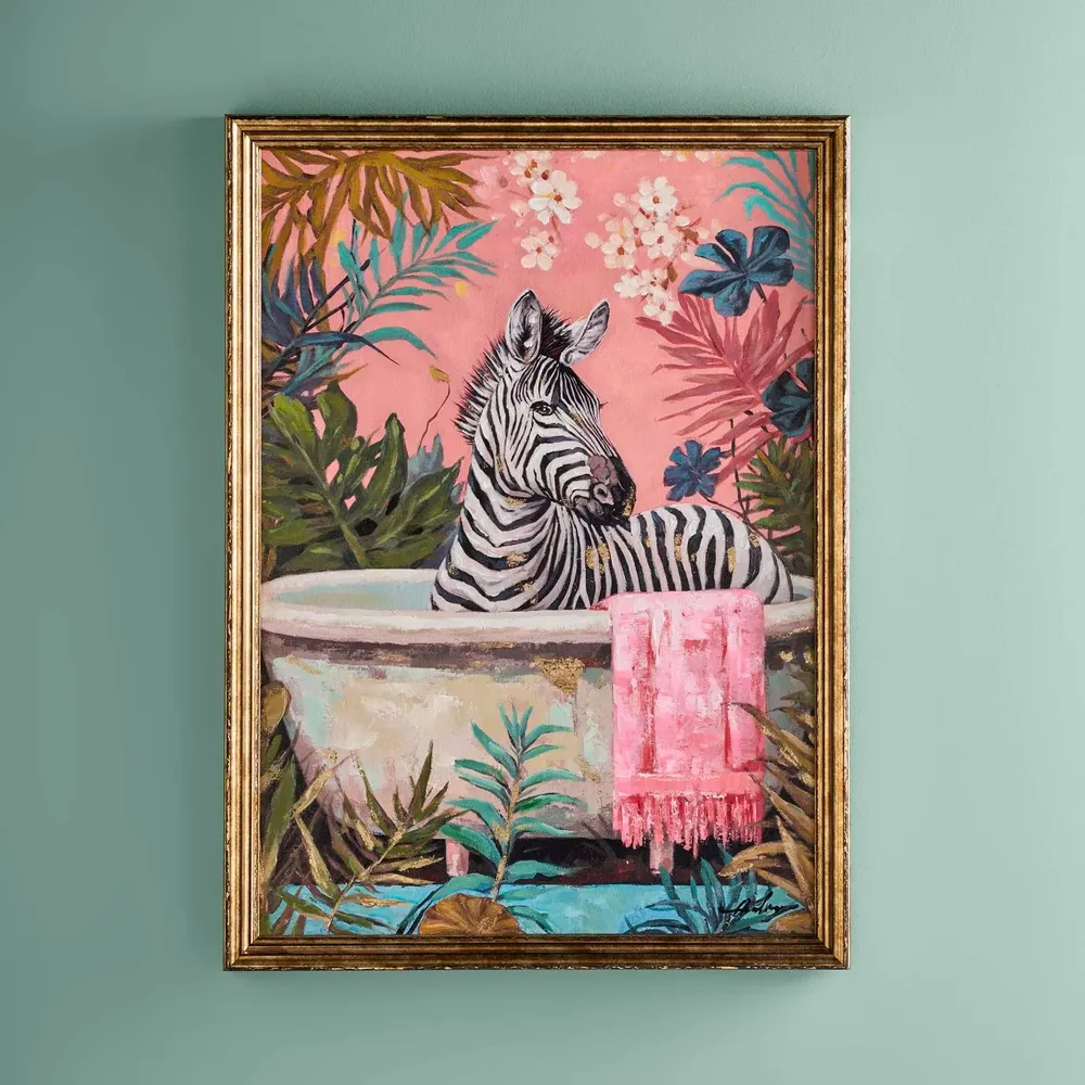 Tableaux - Peinture Zebra "La baignoire de Zora" - WERNER VOSS