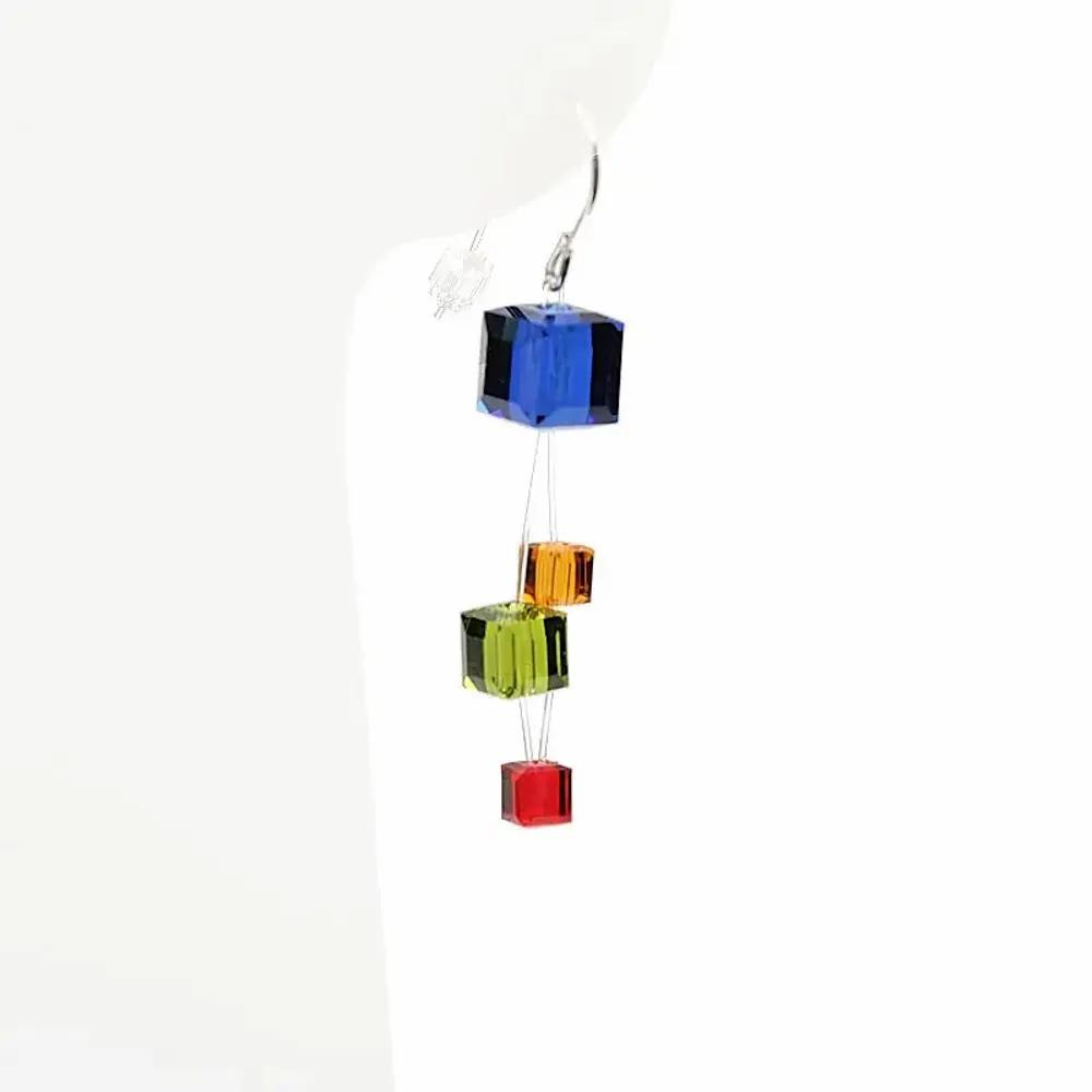 Bijoux - Boucles d'oreilles CUBE - MIRAVIDI