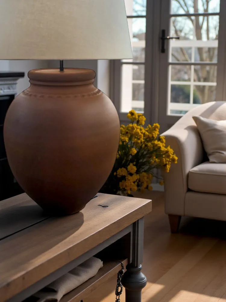 Lampes de table - Terracotta n° 57 - Collection Intemporelly Human - ARTISAN BY MF