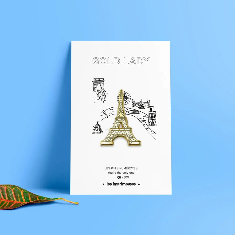 Brooches - Life in Paris, Eiffel Tower Pin and Beret, The Printing Machines - LES IMPRIMEUSES