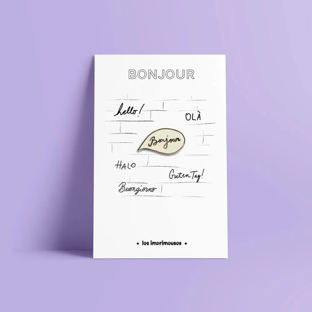 Brooches - Life in Paris, Eiffel Tower Pin and Beret, The Printing Machines - LES IMPRIMEUSES