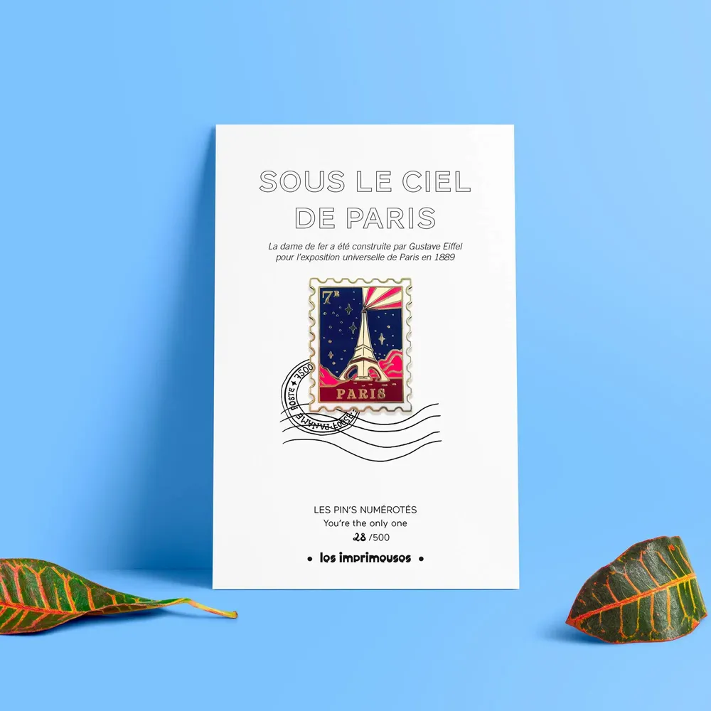 Brooches - Life in Paris, Eiffel Tower Pin and Beret, The Printing Machines - LES IMPRIMEUSES