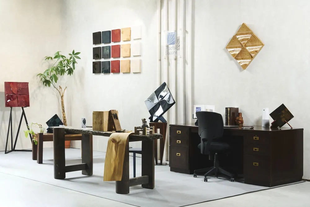 Autres décorations murales - Série Carrée Radiale KAZAGURUMA [WALL DECOR] - RADIAL SQUARE