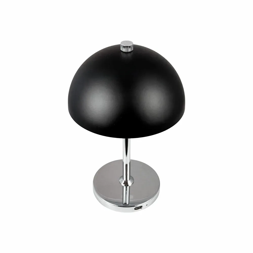 Lampes à poser - Lampe de table LED Malmø noir/chrome rechargeable - DYBERG LARSEN
