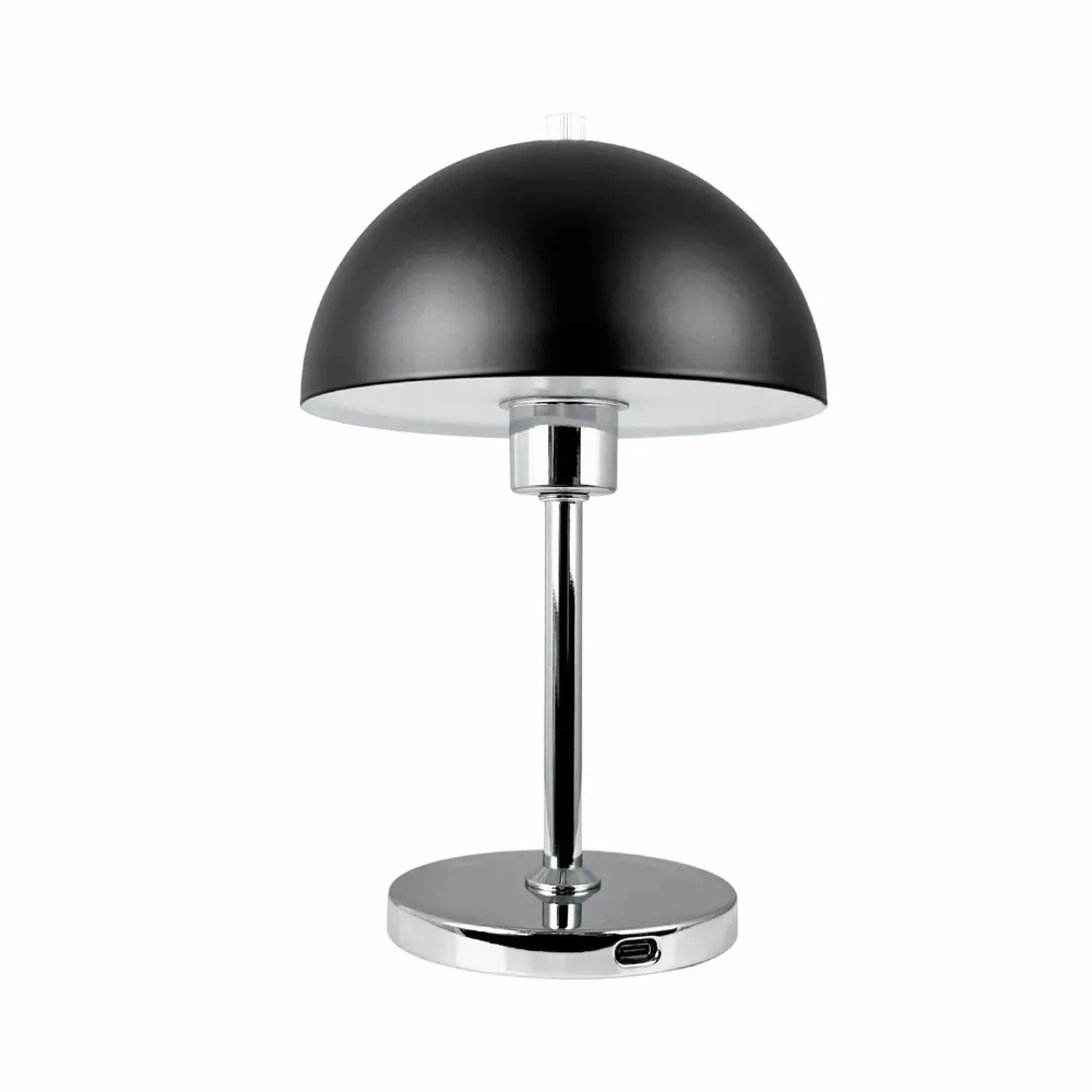 Lampes à poser - Lampe de table LED Malmø noir/chrome rechargeable - DYBERG LARSEN