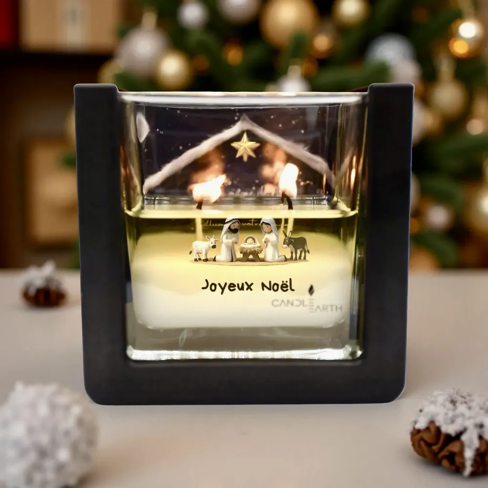 Candles - Christmas candle surprise decoration -Merry Christmas - Nativity scene - BOUGIES CANDLEARTH