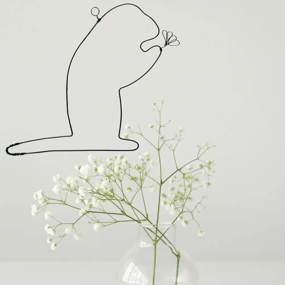 Other wall decoration - Wire Wall Decoration\" Marmot\” - to be tacked - BIJOUX DE MUR