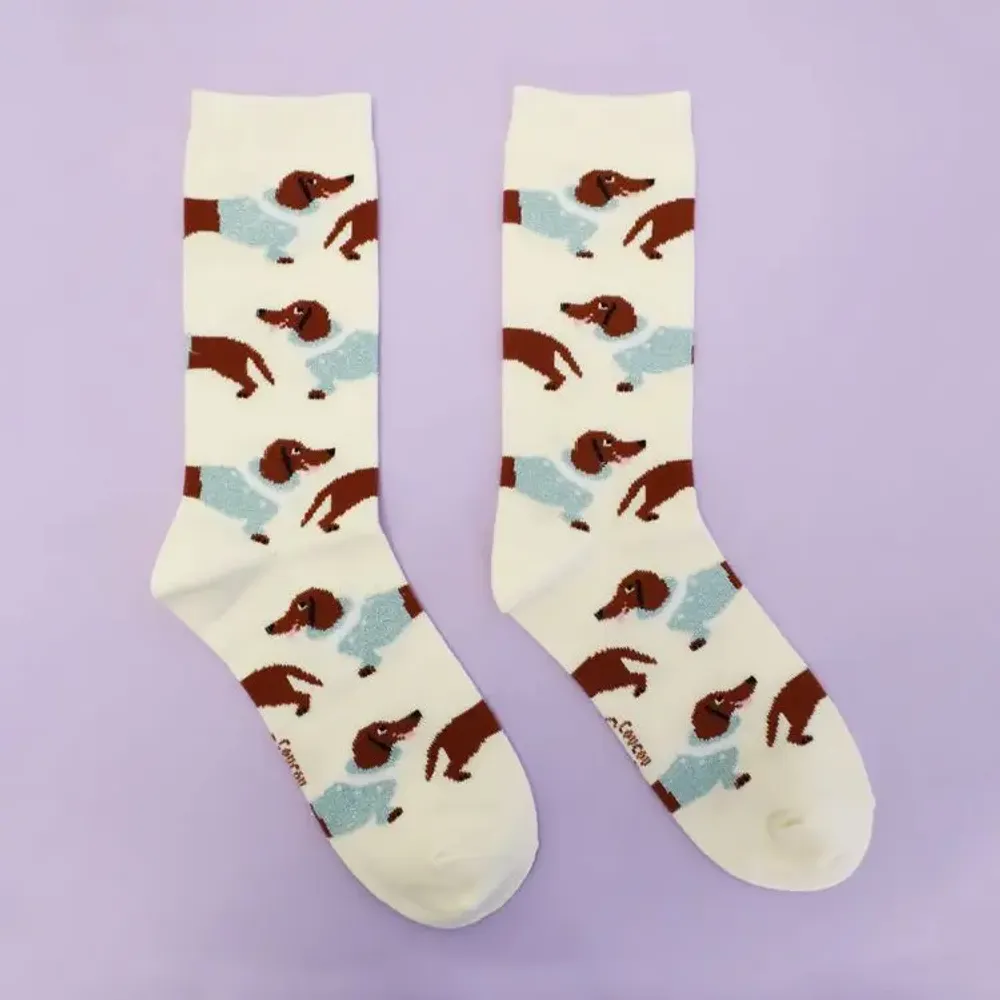 Socks - Chilly Dachshund Socks - Coucou Suzette - COUCOU SUZETTE