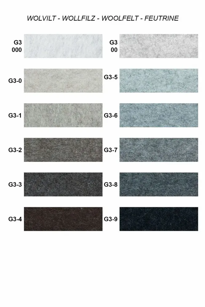 Wallpaper - Woolfelt mixed natural colours - HOLLANDFELT