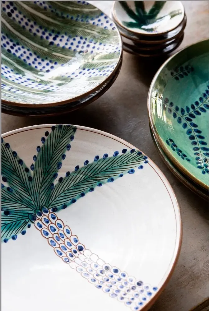 Ceramic - PALM DATES - Plates, bowls and dishes HK014 SERIES - TAKECAIRE