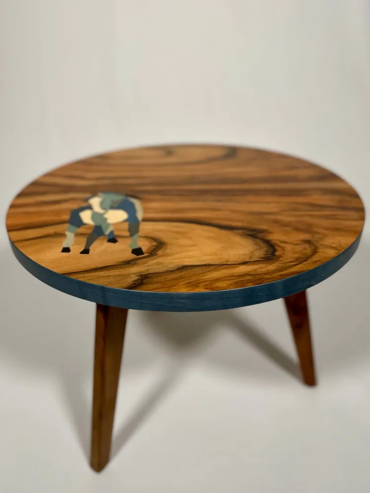 Tables basses - Table Café Cheval Bleu - EBÉNISTERIE CONTEMPORAINE MIOSSEC