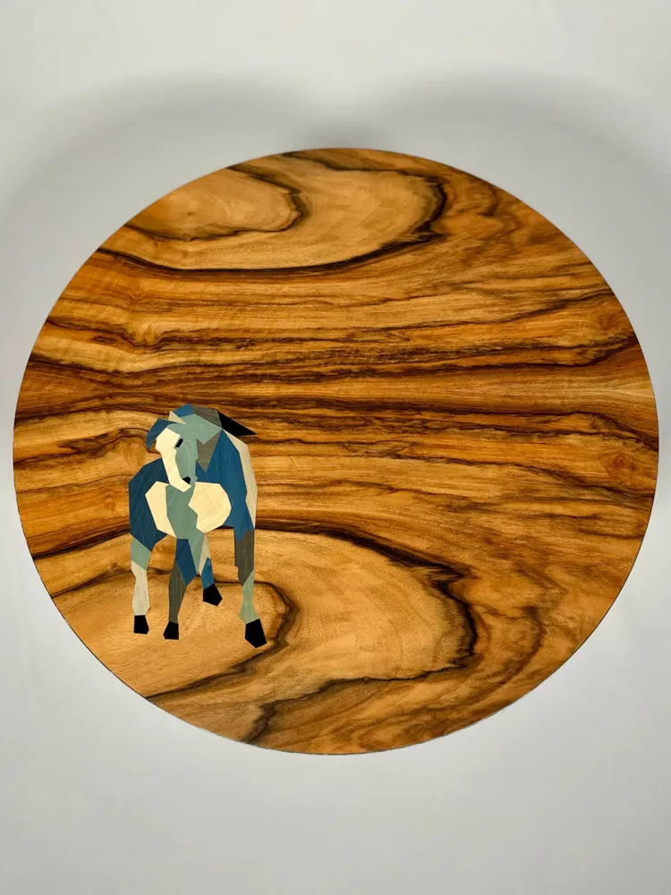 Tables basses - Table Café Cheval Bleu - EBÉNISTERIE CONTEMPORAINE MIOSSEC