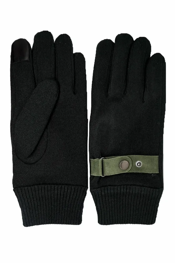 Leather goods - HECTOR black green mesh gloves - MONSIEUR CHARLI