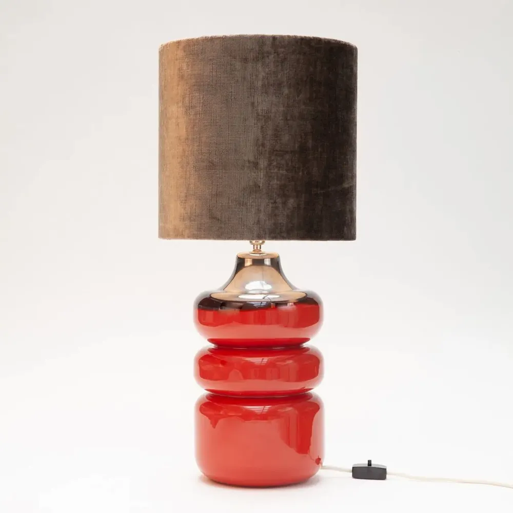 Table lamps - PANO3 RED Table Lamp - LUCE DI LEDA