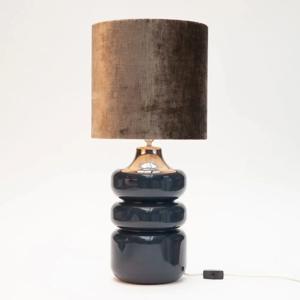 Table lamps - PANO3 BLUE Table Lamp - LUCE DI LEDA