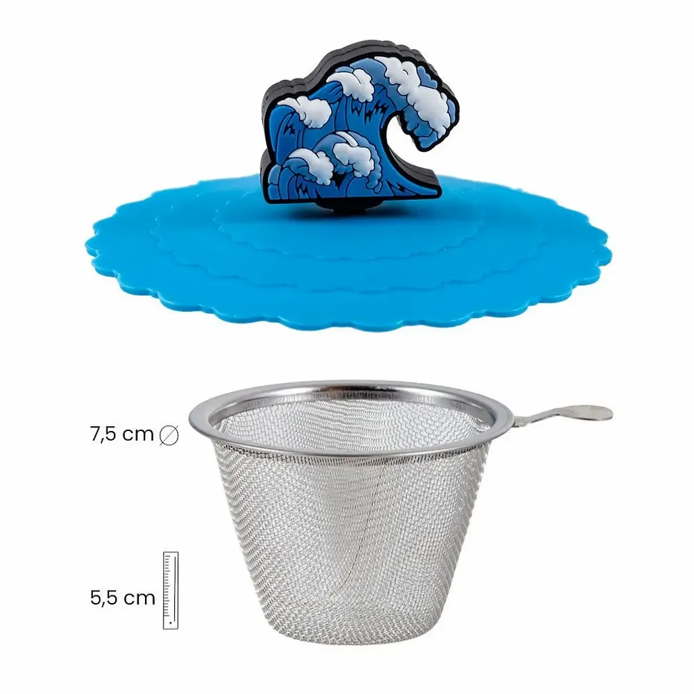 Café et thé - Set de tasse avec couvercle et filtre - JAVIER SA