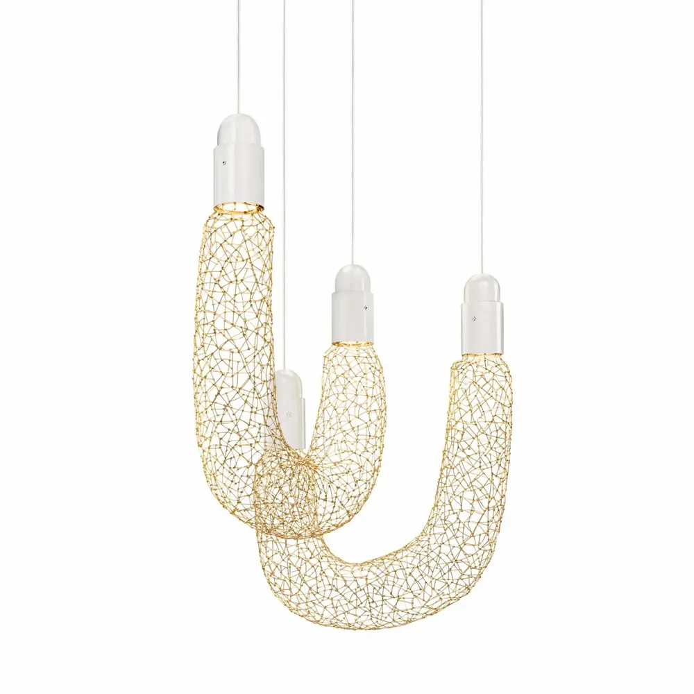 Ceiling lights - FIRMAMENT 2 - Handworked Metal Sculptural Pendant - ANGO