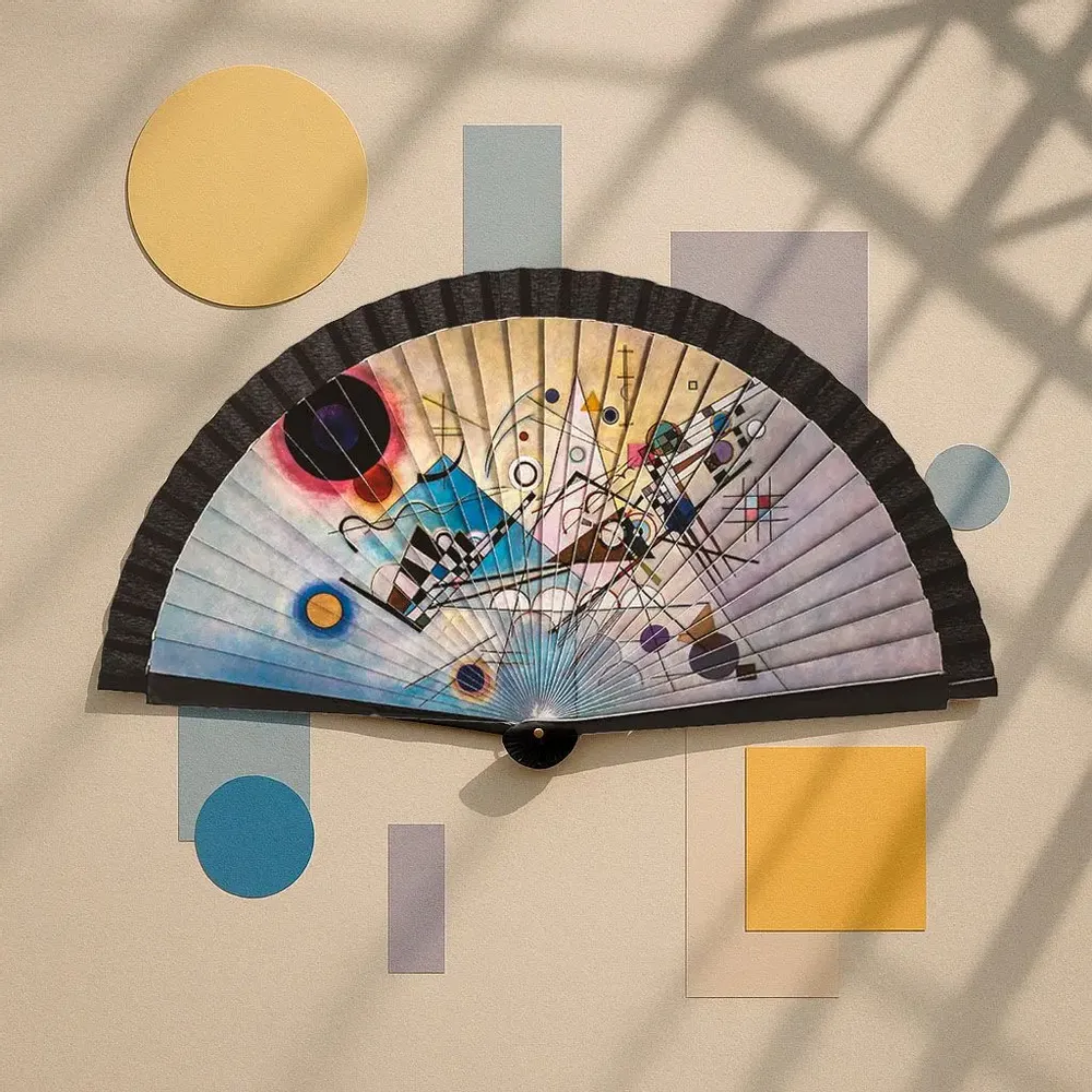 Cadeaux - Éventail pliable Kandinsky « Composition 8 ». - JAVIER SA