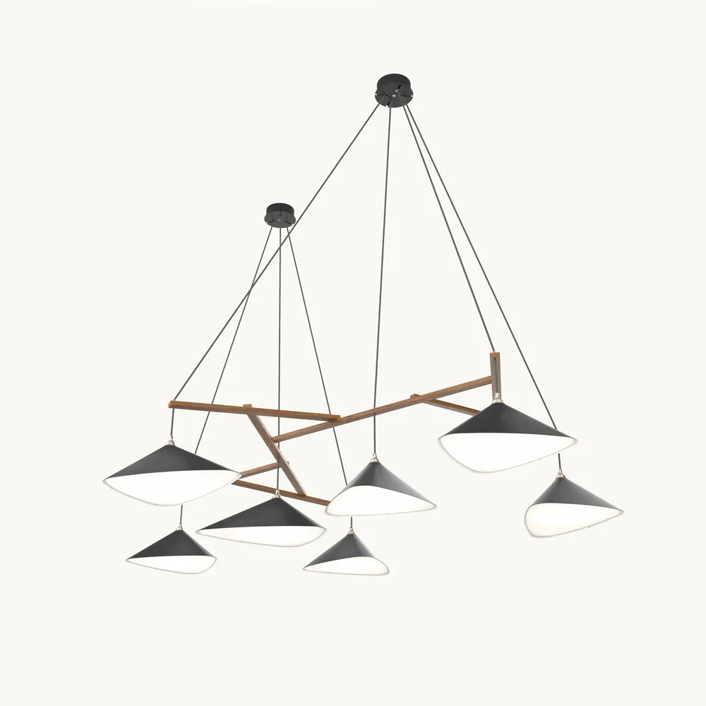 Suspensions - Emily Group of Seven - Grande suspension sculpturale en grappe - MOSS OBJECTS