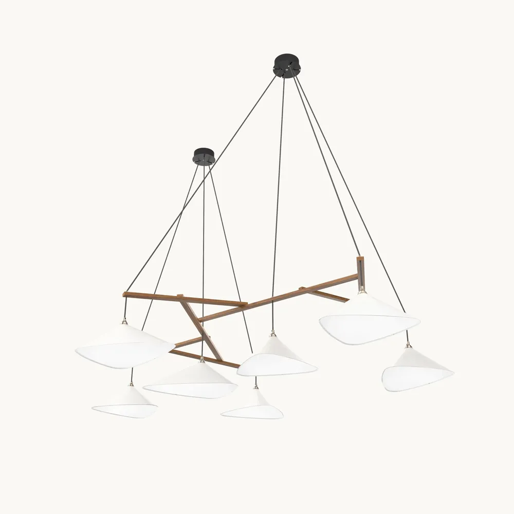 Suspensions - Emily Group of Seven - Grande suspension sculpturale en grappe - MOSS OBJECTS